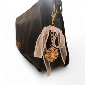 Handmade upcycled vintage cameo handbag charm